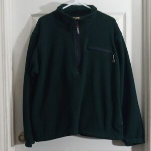 Cabela's Dark Green Quarter Zip-Up Lightweight Jacket